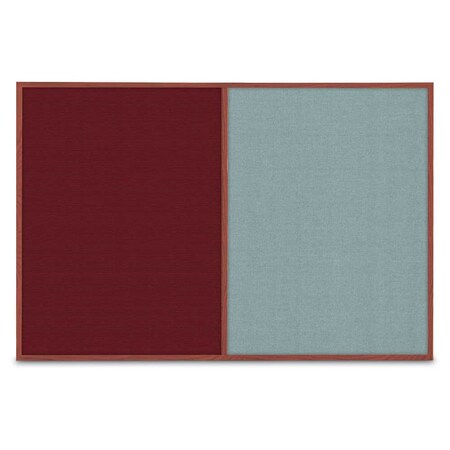 United Visual Products Slim Style Indoor Enclosed Corkboard, 42 UVRDS42SBH-BLACK-BUFF